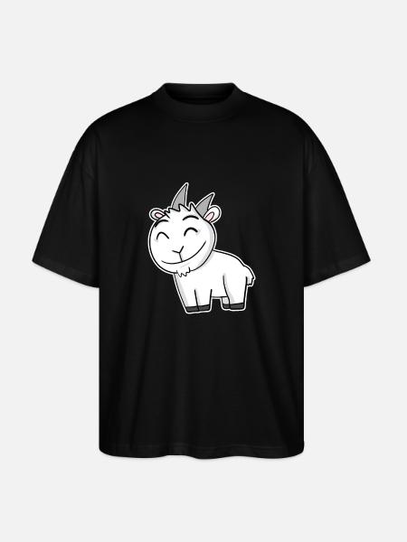 Goat Buck - Stanley/Stella Oversized Unisex Organic T-shirt Blaster 2.0 - black