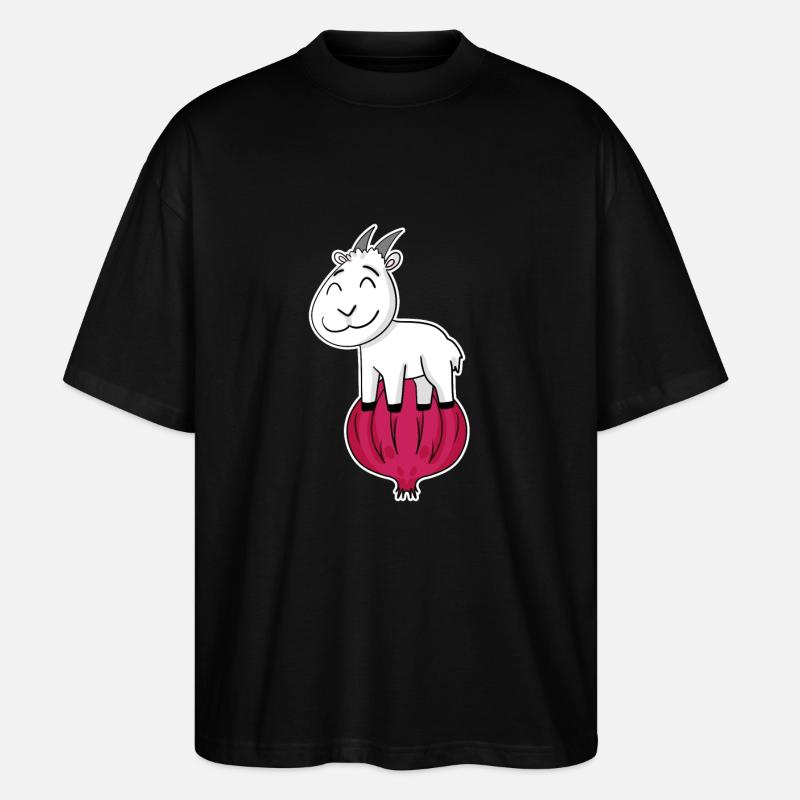 Oignon Chèvre Chèvre - T-shirt bio Blaster 2.0 coupe oversize Stanley/Stella Unisexe - noir