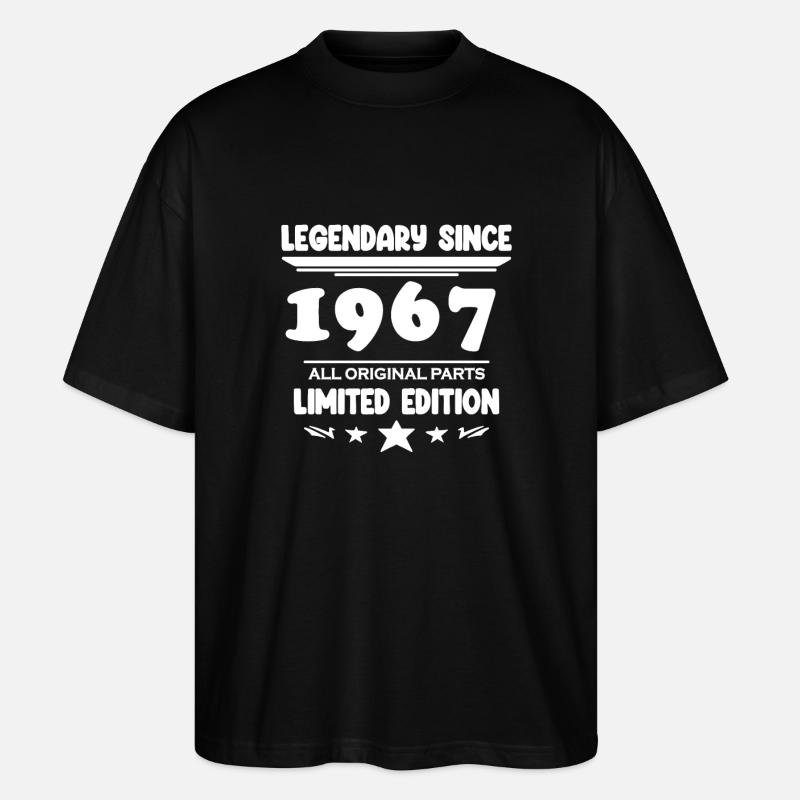 Année de construction 1967 - T-shirt bio Blaster 2.0 coupe oversize Stanley/Stella Unisexe - noir