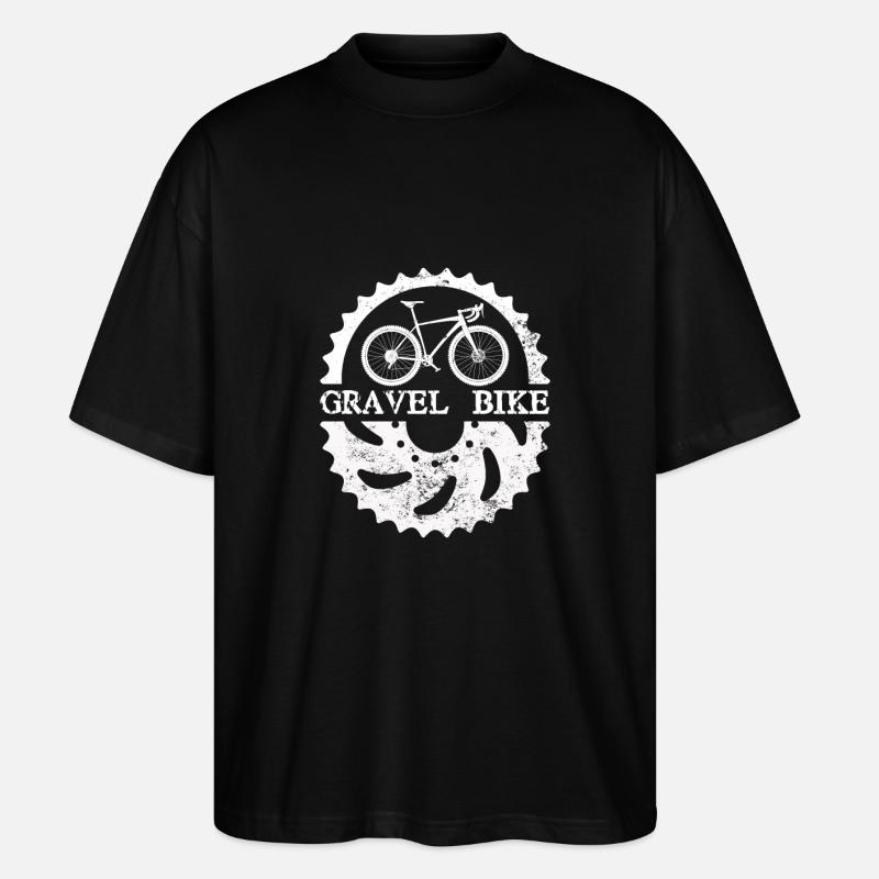 vélo de gravier vélo - T-shirt bio Blaster 2.0 coupe oversize Stanley/Stella Unisexe - noir