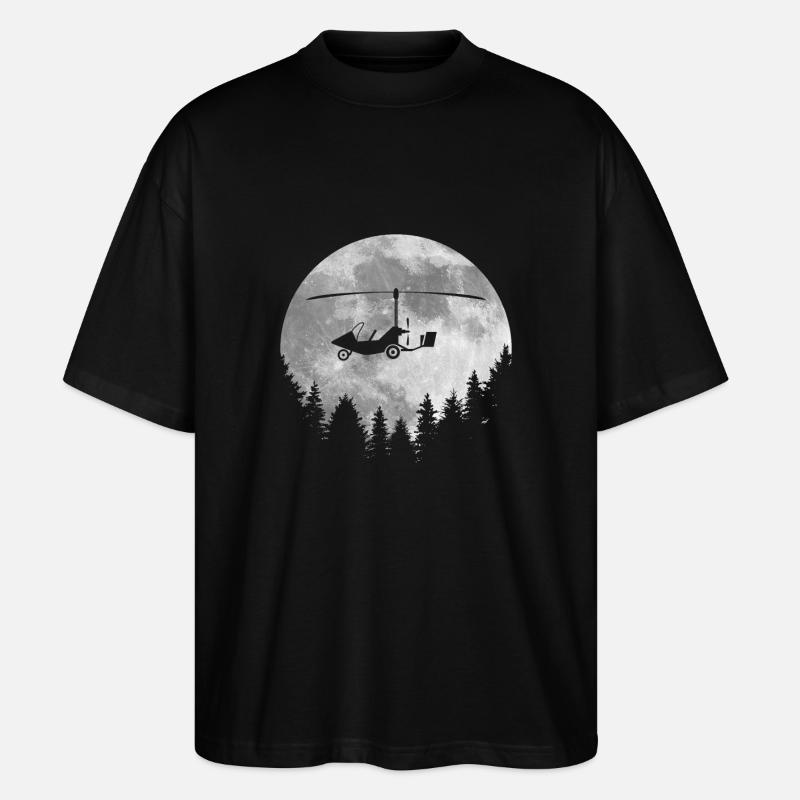 Tragschrauber - Stanley/Stella Oversized Unisex Bio T-Shirt Blaster 2.0 - Schwarz