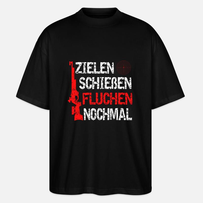 Luftgewehr - Stanley/Stella Oversized Unisex Bio T-Shirt Blaster 2.0 - Schwarz
