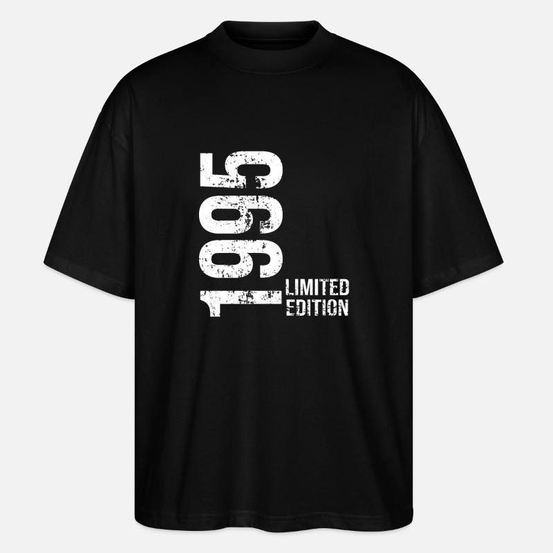 1995 Limitierte Auflage - Stanley/Stella Oversized Unisex Bio T-Shirt Blaster 2.0 - Schwarz