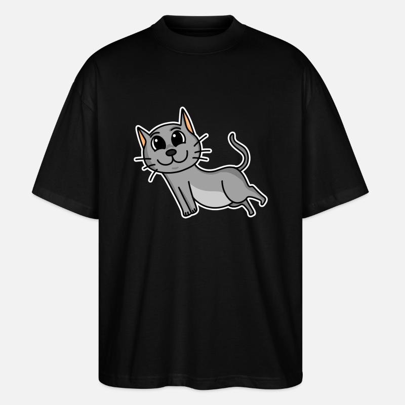 Chat - T-shirt bio Blaster 2.0 coupe oversize Stanley/Stella Unisexe - noir