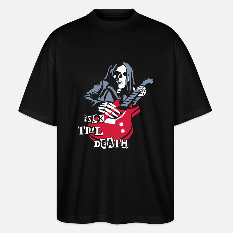 dead_guitar_player_2 - T-shirt bio Blaster 2.0 coupe oversize Stanley/Stella Unisexe - noir