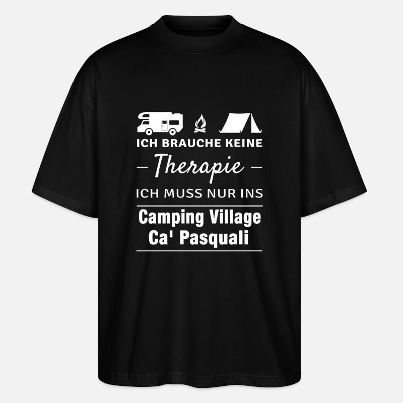 Therapie Ca' Pasquali Village - Stanley/Stella Oversized Unisex Bio T-Shirt Blaster 2.0 - Schwarz