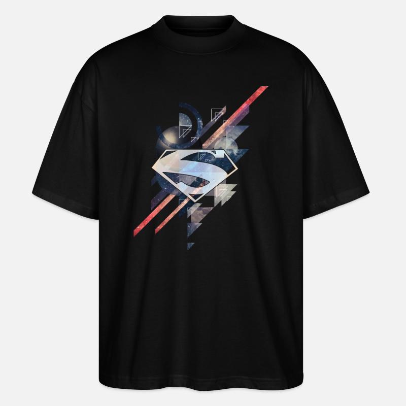 Superman Logo Galaxy - T-shirt bio Blaster 2.0 coupe oversize Stanley/Stella Unisexe - noir
