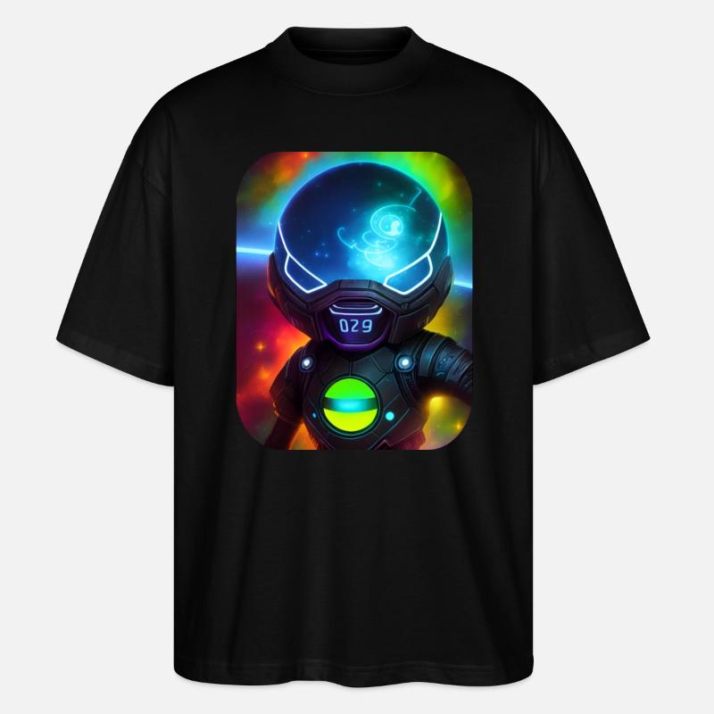 Astronaute de l’espace - T-shirt bio Blaster 2.0 coupe oversize Stanley/Stella Unisexe - noir