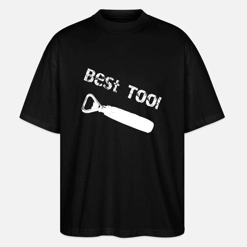 Flaschenöffner Best Tool - Stanley/Stella Oversized Unisex Bio T-Shirt Blaster 2.0 - Schwarz