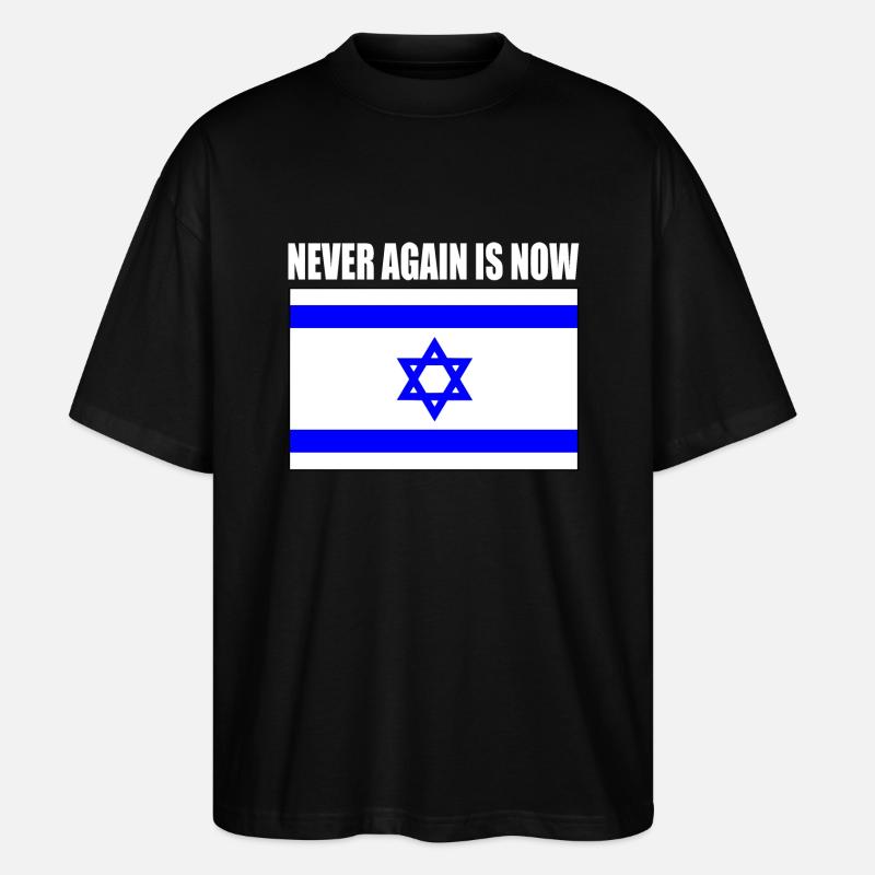 Never again is now - Stanley/Stella Oversized Unisex Organic T-shirt Blaster 2.0 - black