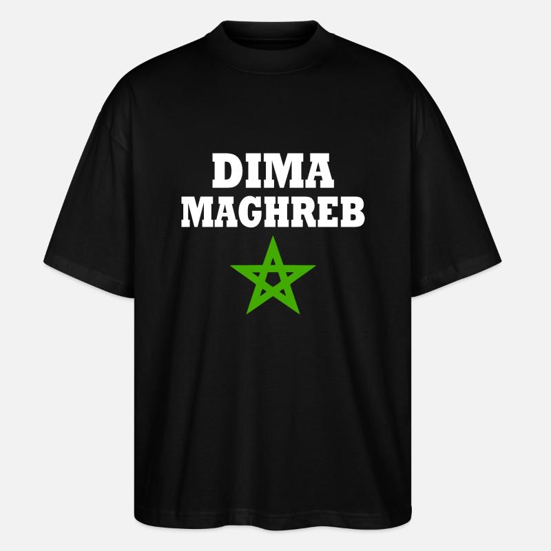 Dima maghreb - T-shirt bio Blaster 2.0 coupe oversize Stanley/Stella Unisexe - noir