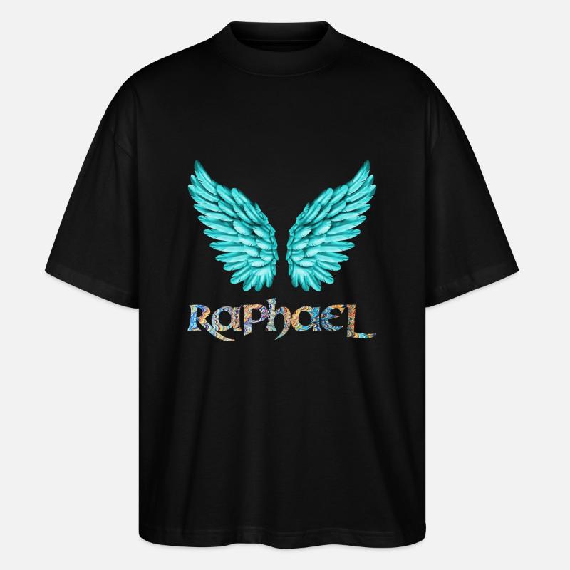erzengel raphael e 120 - Stanley/Stella Oversized Unisex Bio T-Shirt Blaster 2.0 - Schwarz