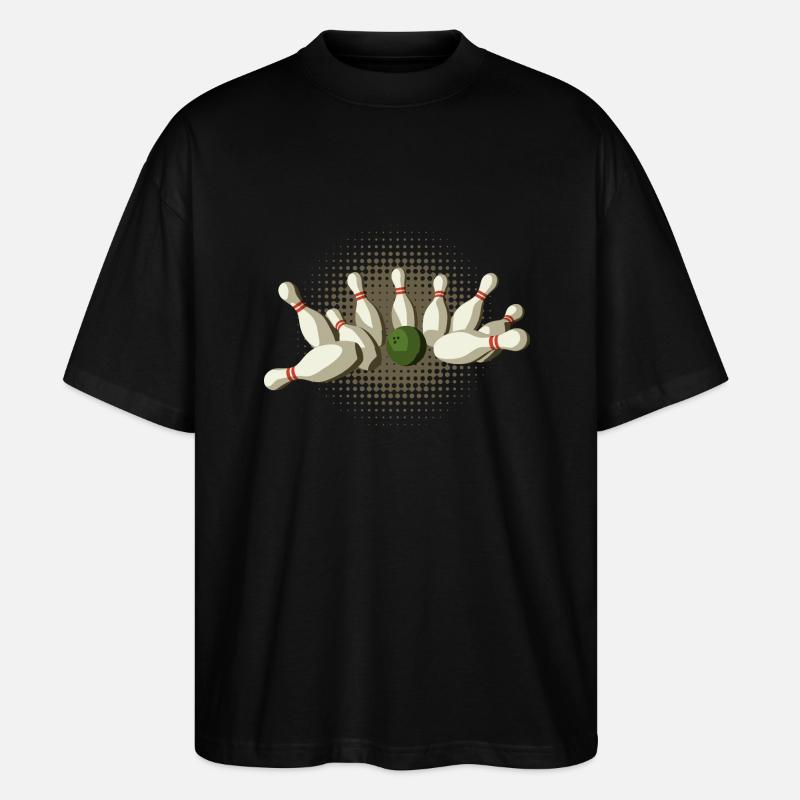 Strike Kegeln - Stanley/Stella Oversized Unisex Bio T-Shirt Blaster 2.0 - Schwarz
