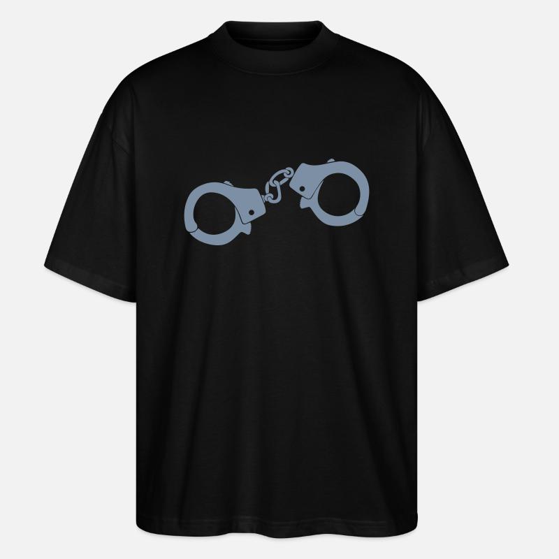 Handschellen - Stanley/Stella Oversized Unisex Bio T-Shirt Blaster 2.0 - Schwarz
