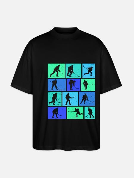 Hockey - Stanley/Stella Oversized Unisex Organic T-shirt Blaster 2.0 - black