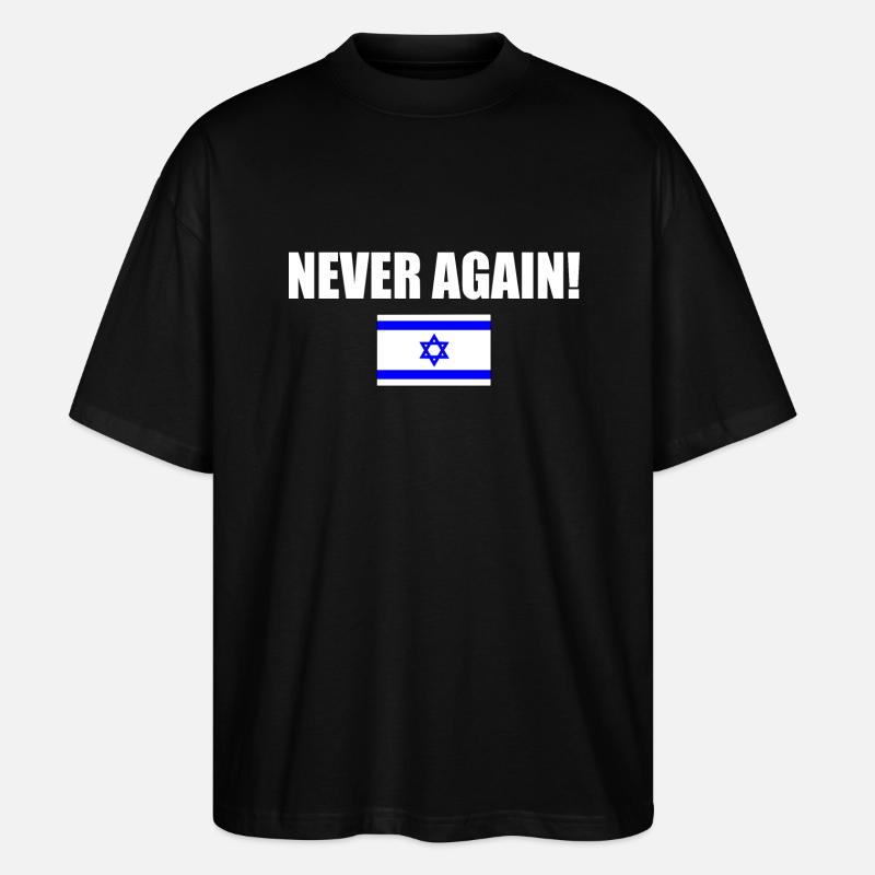 Never again - israel - T-shirt bio Blaster 2.0 coupe oversize Stanley/Stella Unisexe - noir