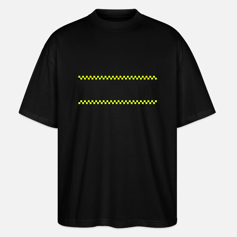 rayures rayures ralley / rallye (2c) - T-shirt bio Blaster 2.0 coupe oversize Stanley/Stella Unisexe - noir