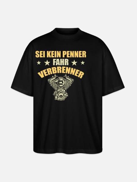 Combustion Engine Car Saying - Stanley/Stella Oversized Unisex Organic T-shirt Blaster 2.0 - black