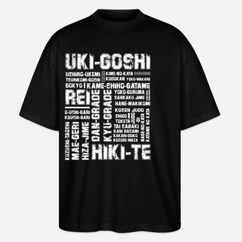 Judo - T-shirt bio Blaster 2.0 coupe oversize Stanley/Stella Unisexe - noir