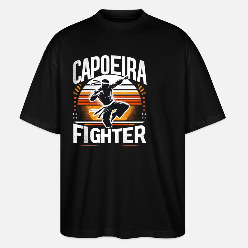 Combattant de capoeira - T-shirt bio Blaster 2.0 coupe oversize Stanley/Stella Unisexe - noir