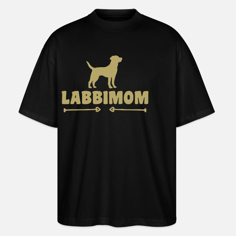 Labrador - Stanley/Stella Oversized Unisex Bio T-Shirt Blaster 2.0 - Schwarz