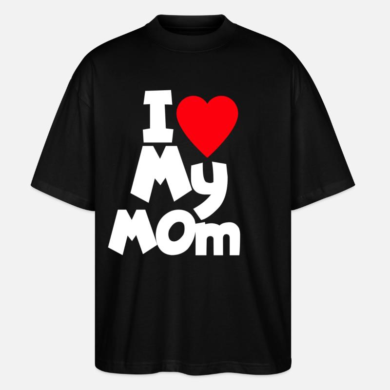 J’aime ma maman - T-shirt bio Blaster 2.0 coupe oversize Stanley/Stella Unisexe - noir