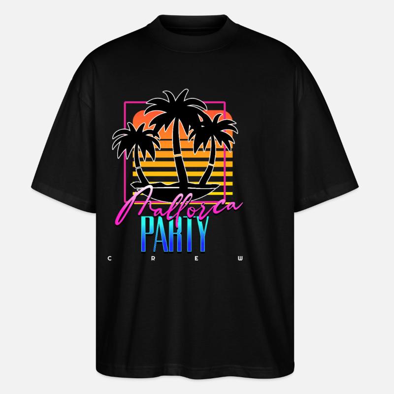 Mallorca Party Crew - Stanley/Stella Oversized Unisex Bio T-Shirt Blaster 2.0 - Schwarz