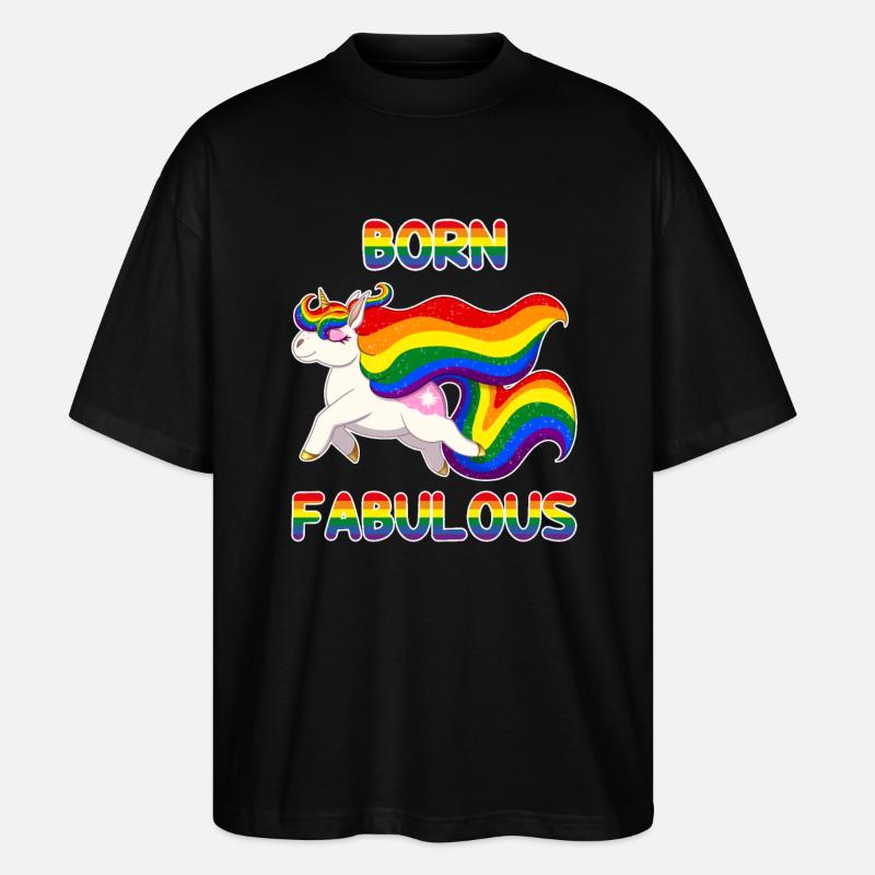 Né fabuleux - T-shirt bio Blaster 2.0 coupe oversize Stanley/Stella Unisexe - noir