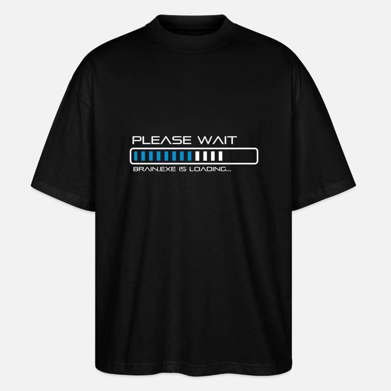 spruch_brain_exe_2 - Stanley/Stella Oversized Unisex Bio T-Shirt Blaster 2.0 - Schwarz