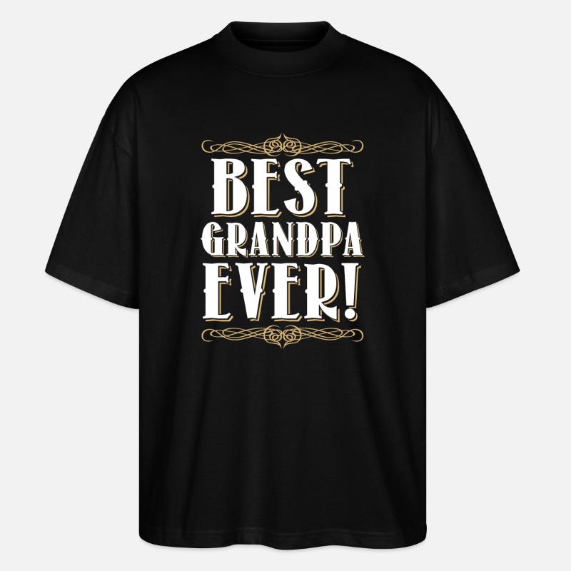 Opa Großvater - Stanley/Stella Oversized Unisex Bio T-Shirt Blaster 2.0 - Schwarz