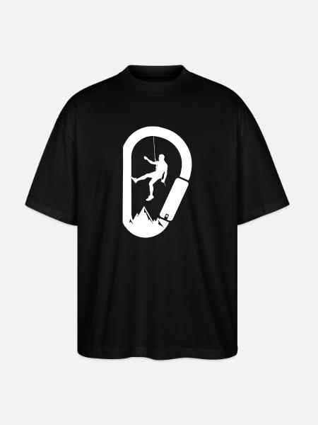 Carabiner Climber - Stanley/Stella Oversized Unisex Organic T-shirt Blaster 2.0 - black