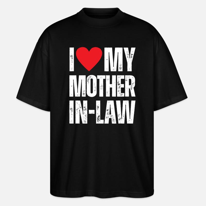 J’aime ma belle-mère - T-shirt bio Blaster 2.0 coupe oversize Stanley/Stella Unisexe - noir