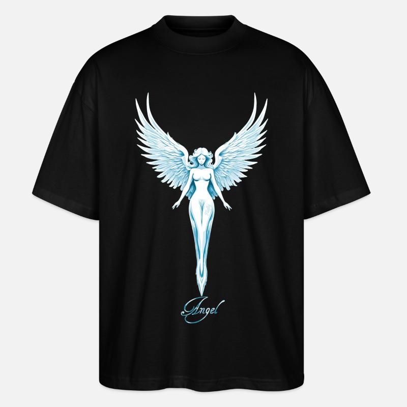 Engel 🕉 - Stanley/Stella Oversized Unisex Bio T-Shirt Blaster 2.0 - Schwarz