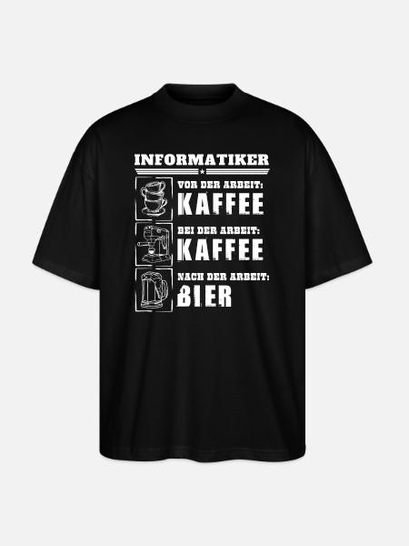 Mon quotidien d'informaticien - T-shirt bio Blaster 2.0 coupe oversize Stanley/Stella Unisexe - noir