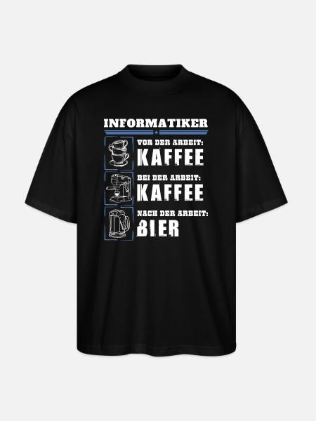 Mon quotidien d’informaticien - T-shirt bio Blaster 2.0 coupe oversize Stanley/Stella Unisexe - noir