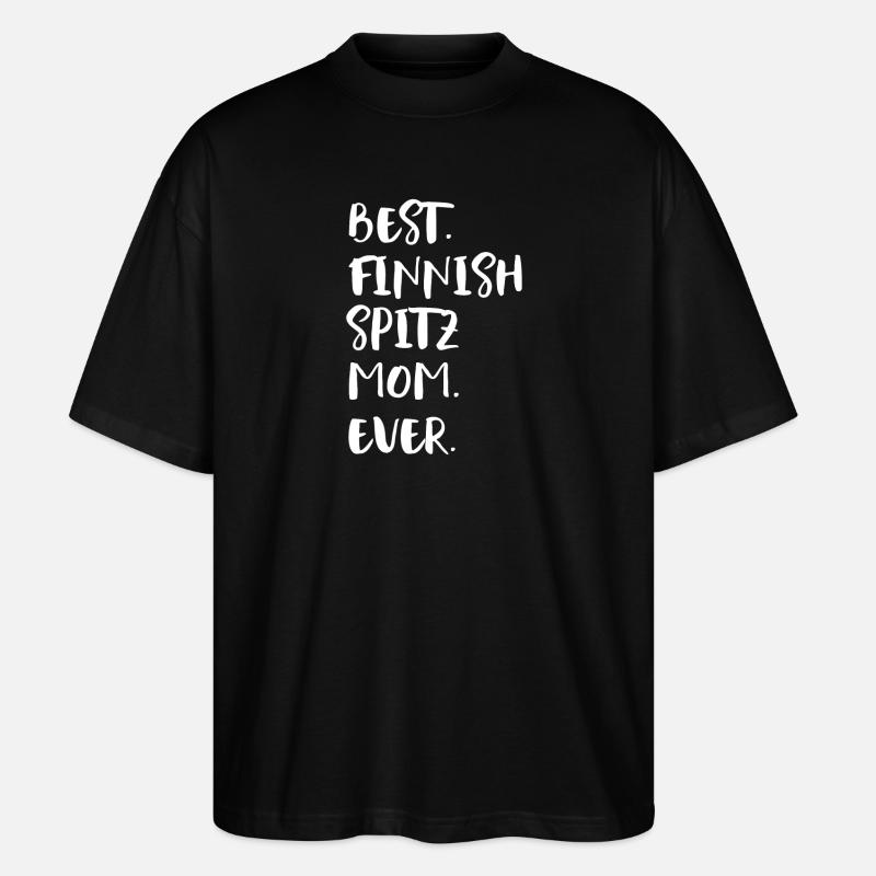 Finnish Spitz - Stanley/Stella Oversized Unisex Organic T-shirt Blaster 2.0 - black