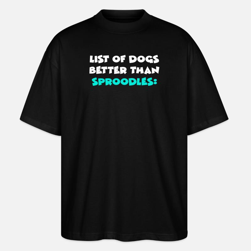 Sproodle - T-shirt bio Blaster 2.0 coupe oversize Stanley/Stella Unisexe - noir