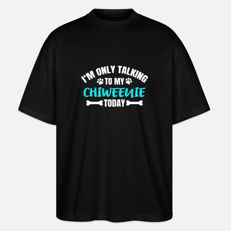 Chiweenie - Stanley/Stella Oversized Unisex Organic T-shirt Blaster 2.0 - black