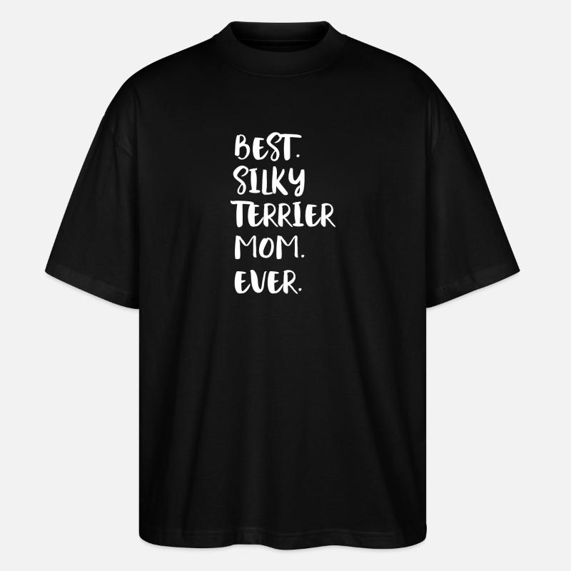 Terrier soyeux - T-shirt bio Blaster 2.0 coupe oversize Stanley/Stella Unisexe - noir