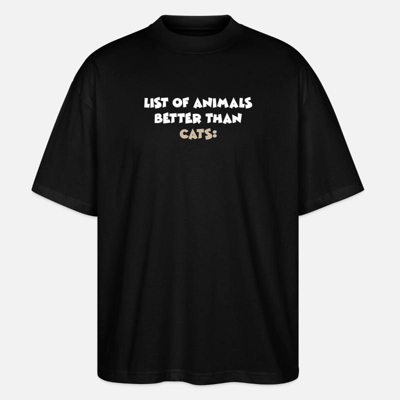 Feline - Stanley/Stella Oversized Unisex Organic T-shirt Blaster 2.0 - black