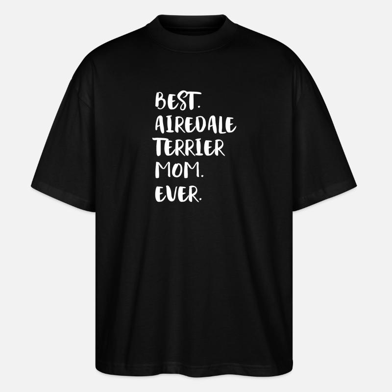 Airedale Terrier - T-shirt bio Blaster 2.0 coupe oversize Stanley/Stella Unisexe - noir