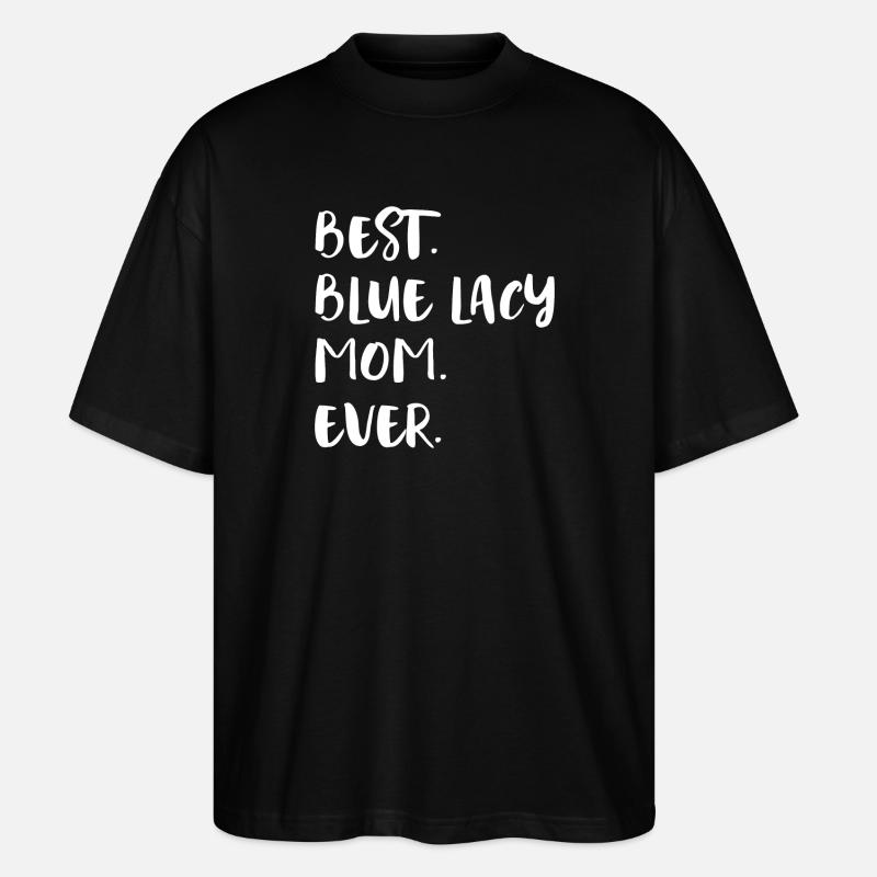 Dentelle bleue - T-shirt bio Blaster 2.0 coupe oversize Stanley/Stella Unisexe - noir