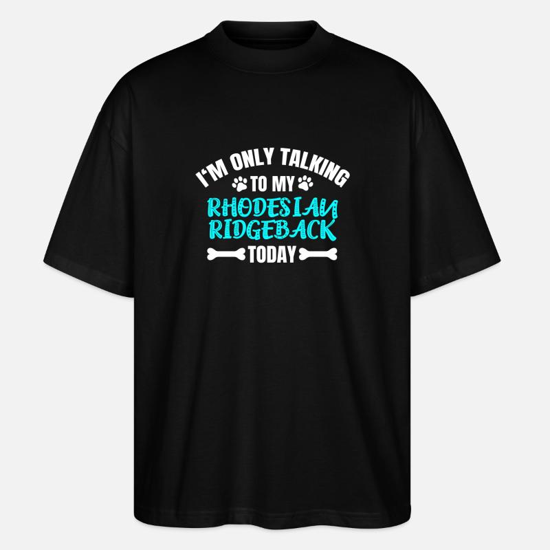 Rhodesian Ridgeback - Stanley/Stella Oversized Unisex Organic T-shirt Blaster 2.0 - black