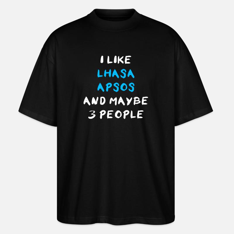 Lhassa Apso - T-shirt bio Blaster 2.0 coupe oversize Stanley/Stella Unisexe - noir
