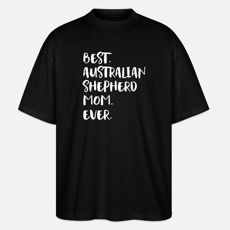 Berger australien - T-shirt bio Blaster 2.0 coupe oversize Stanley/Stella Unisexe - noir