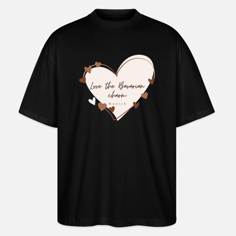 Lieben Sie den bayerischen Charme - Stanley/Stella Oversized Unisex Bio T-Shirt Blaster 2.0 - Schwarz