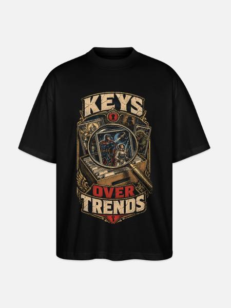 Comic Sammler Keys Over Trends - Stanley/Stella Oversized Unisex Bio T-Shirt Blaster 2.0 - Schwarz