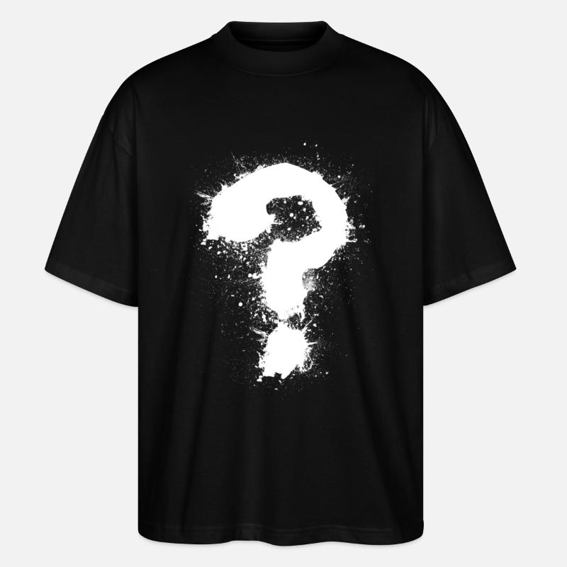 Question mark - Stanley/Stella Oversized Unisex Organic T-shirt Blaster 2.0 - black