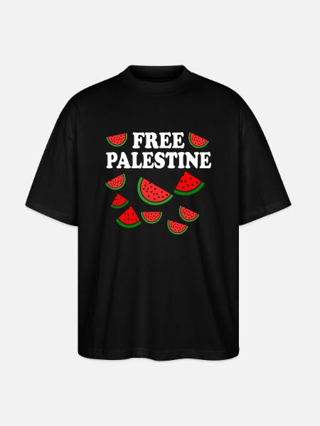 Free palestine - Stanley/Stella Oversized Unisex Organic T-shirt Blaster 2.0 - black