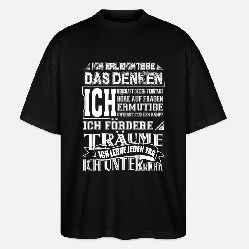 Lehrerin-Ich - Stanley/Stella Oversized Unisex Bio T-Shirt Blaster 2.0 - Schwarz